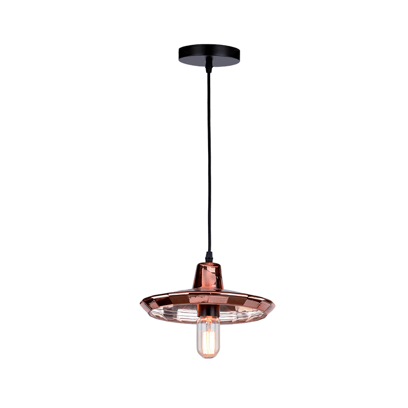 CLARK-1A ΚΡΕΜΑΣΤΟ ΦΩΤΙΣΤΙΚΟ 1XE27 ΧΑΛΚΟΣ D260mm - ledmania.gr