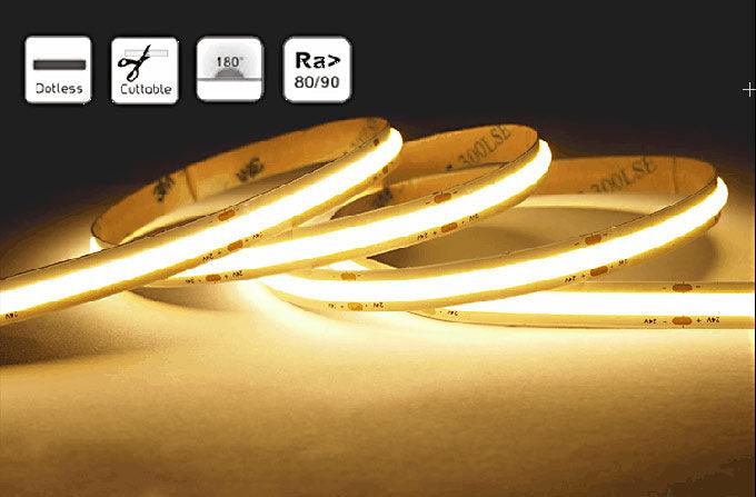 ΤΑΙΝΙΑ LED COB 480L/m-24V DC 12W/m IP20-Κοκκινη-1μετρο - ledmania.gr