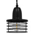 GloboStar® MANHATTAN 01456 Μοντέρνο Industrial Κρεμαστό Φωτιστικό Οροφής Μονόφωτο Μεταλλικό Μαύρο Καμπάνα Φ11 x Υ14cm - ledmania.gr