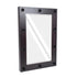 GloboStar® MAKEUP MIRROR-60x90-2 Μοντέρνος Καθρέπτης Μακιγιάζ με Πλαίσιο Φυσικού Ξύλου με Διακόπτη On/Off 10 x E27 AC220-240V - Μ60 x Π7 x Υ90cm - Καφέ Wenge - ledmania.gr