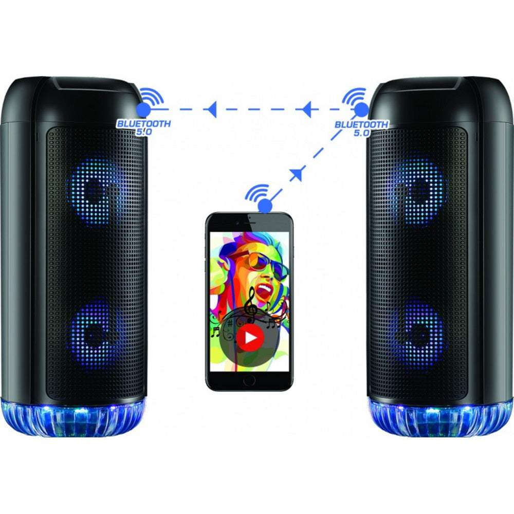 REBELTEC BLUETOOTH SPEAKER PARTYBOX 400 BLACK - ledmania.gr