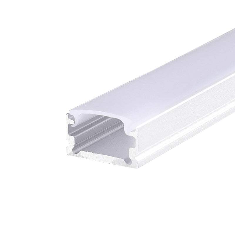 WHITE MICRO ALUMINUM PROFILE WITH OPAL PC DIFFUSER 2m/pc - ledmania.gr