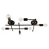GloboStar® PIPING 00666-1 Vintage Industrial Φωτιστικό Οροφής Πολύφωτο Μπρούτζινο Μεταλλικό Πλέγμα Μ66 x Π9.5 x Υ49cm - ledmania.gr