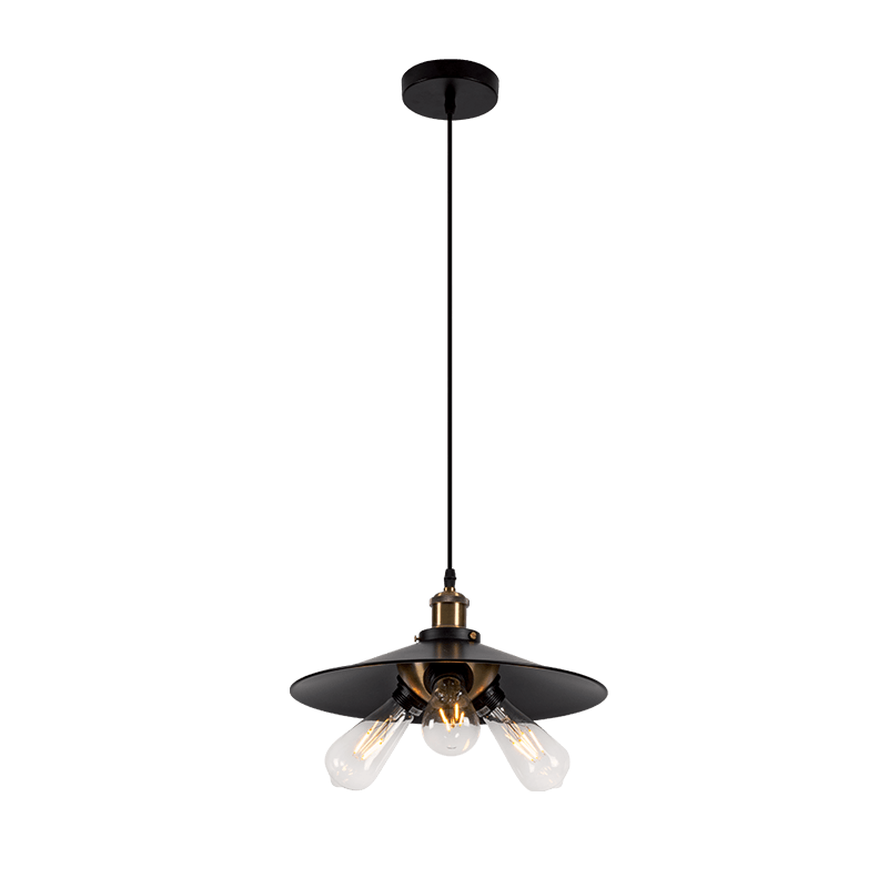 DAMON ΚΡΕΜΑΣΤΟ ΦΩΤΙΣΤΙΚΟ 3XE27 ΜΑΥΡΟ D360mm - ledmania.gr