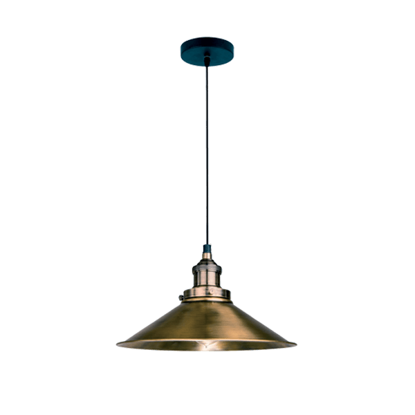 DAMON PENDANT 1XE27 ANTIQUE BRASS - ledmania.gr