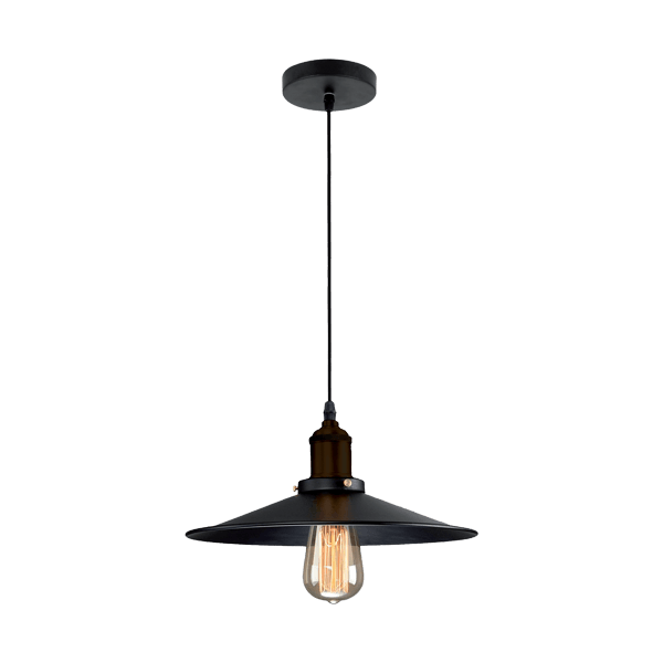 DAMON PENDANT 1XE27 BLACK - ledmania.gr