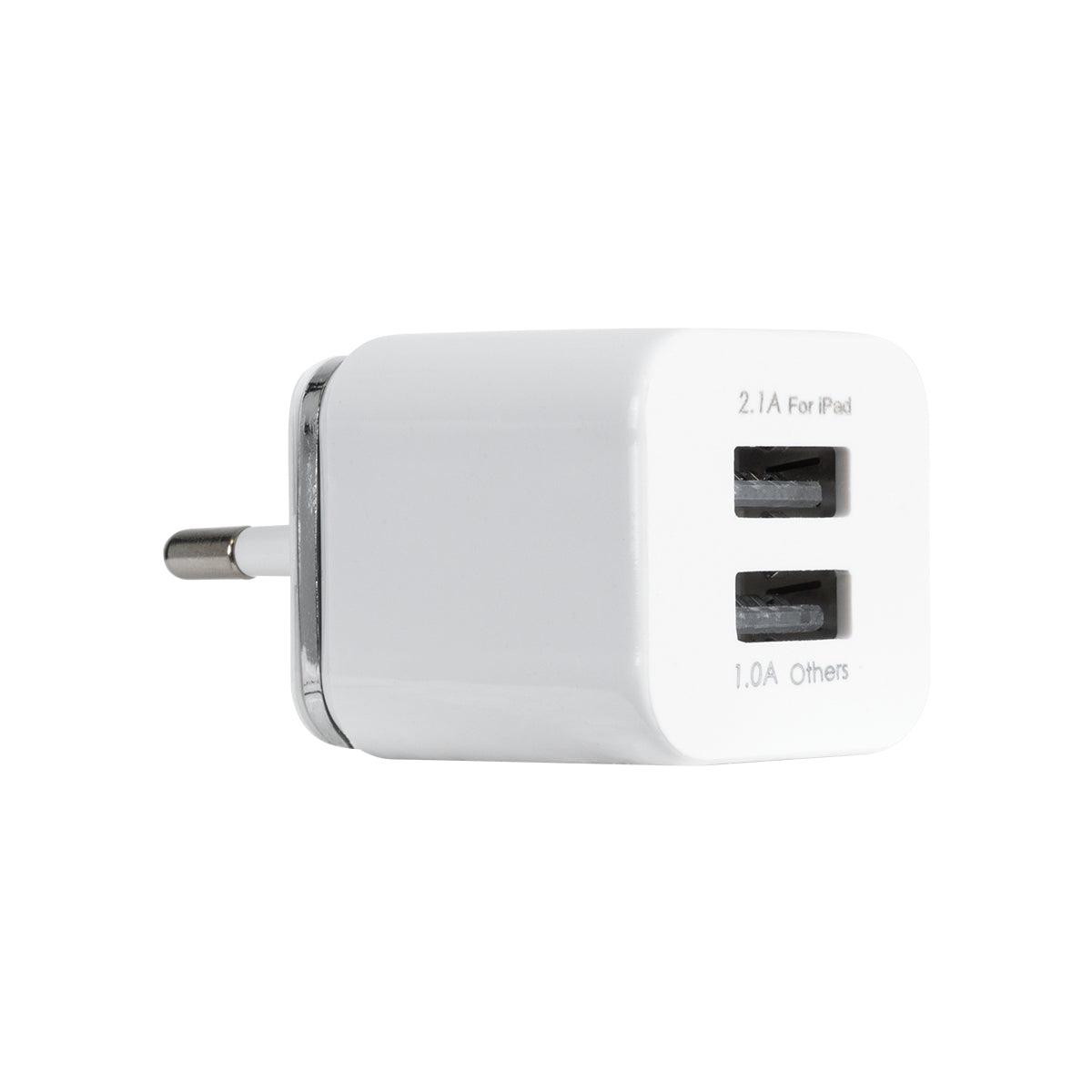 GloboStar® 79701 Φορτιστής Πρίζας Charger 1x Type-A USB Port 1.0 & 1x Type-A USB Port 2.1 For IPad DC 5V 3.1A Max 15W - ledmania.gr