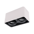 DL-044 SQUARE DOUBLE DOWNLIGHT SURFACE BLACK/WHITE - ledmania.gr