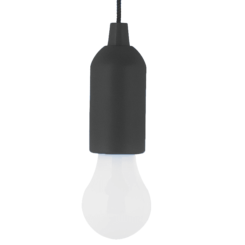 E-6621 BULB SHAPE PULL LIGHT 1W BLACK - ledmania.gr