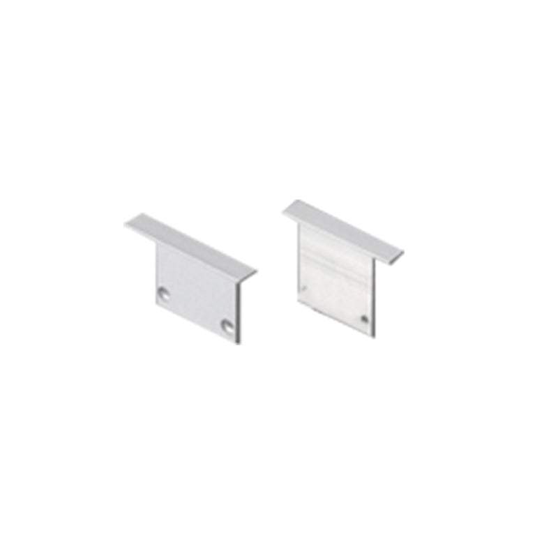 SET OF METAL END CAPS FOR P211, 2 PCS WITHOUT HOLE - ledmania.gr