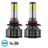 GloboStar® 82046 H10 K9 Line KIT Βασικού Φωτισμού Αυτοκινήτου & Φορτηγού 3rd Generation Can-Bus Series LED CREE CXB COB 100W 14000lm DC 9-32V Αδιάβροχο IP66 Ψυχρό Λευκό 6000K - ledmania.gr