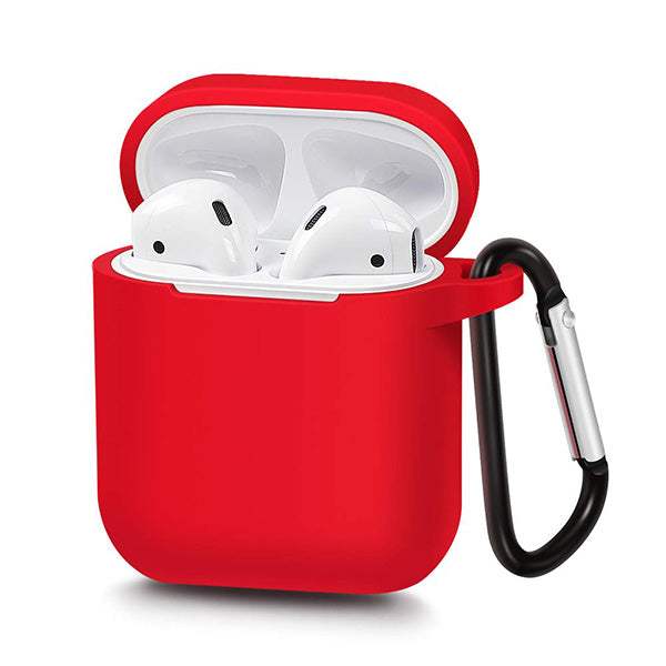 SILICONE CASE FOR AIRPODS TYPE 1 RED - ledmania.gr