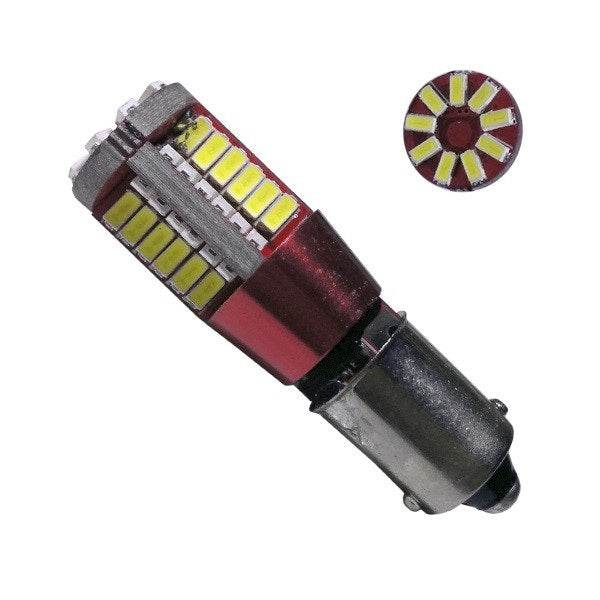 Λαμπτήρας LED BA9S 57 SMD 3014 Can Bus 12 Volt Ψυχρό Λευκό GloboStar 55784 - ledmania.gr