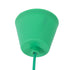 GloboStar® CABLITO 61556 Μοντέρνο Κρεμαστό Φωτιστικό Οροφής Μονόφωτο 1 x E27 Πράσινο Σιλικόνης Ανάρτηση με Υφασμάτινο Καλώδιο Φ4 x Υ110cm - ledmania.gr