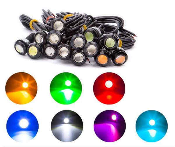 Σετ-Led Eagle Eyes Φώτα Ημέρας Αυτοκινήτου 12v σε 7 Χρώματα-Τεμ.2 - ledmania.gr