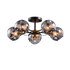 ELLARIA CHANDELIER 5xE27 WOOD/GREY - ledmania.gr