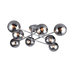ERMINA CEILING LAMP 8xE14 CHROME/SMOKED GLASS-τεμ.1 - ledmania.gr
