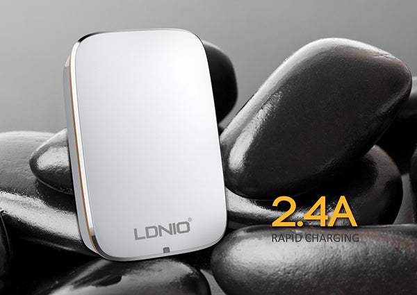 LDNIO A2204 HOME CHARGER 2xUSB 2.4A + MICRO USB CABLE - ledmania.gr