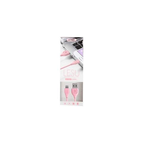 REMAX RC-050M LESU CABLE USB A-MICRO USB PINK 1.0m - ledmania.gr