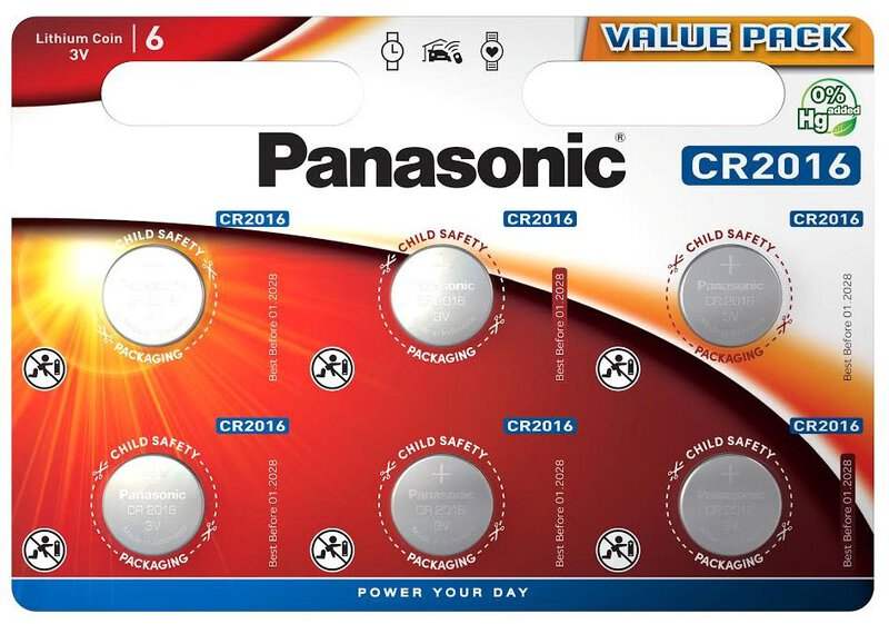 PANASONIC LITHIUM CR-2016 6BL - ledmania.gr