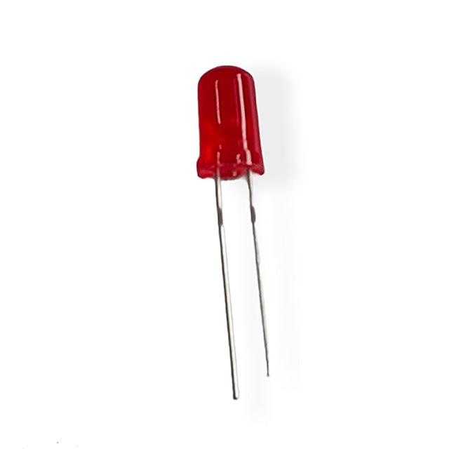 F5 5MM DIP turn-2.0-2.2V  LED 620-625nm-600-800mcd light emitting diode Κοκκινο-1τεμ. - ledmania.gr