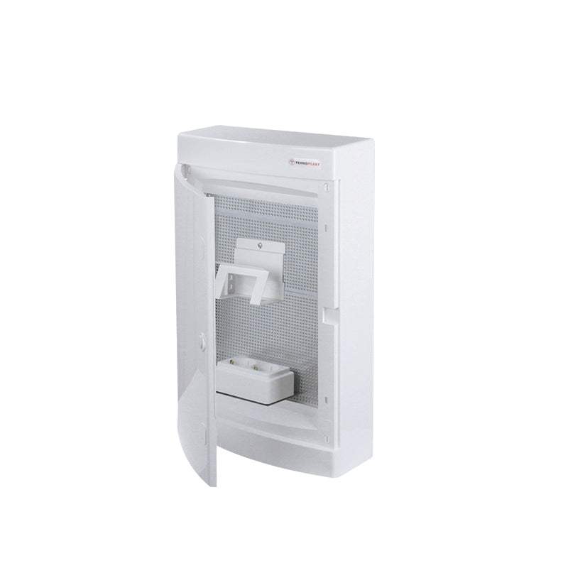 SURFACE MOUNTING ENCLOSURE FOR IT, WHITE DOOR- 3 ROWS IP40 485X287X112mm - ledmania.gr