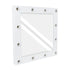GloboStar® MAKEUP MIRROR-80x80-4 Μοντέρνος Καθρέπτης Μακιγιάζ με Πλαίσιο Φυσικού Ξύλου με Διακόπτη On/Off 12 x E27 AC220-240V - Μ80 x Π7 x Υ80cm - Λευκή Λάκα - ledmania.gr