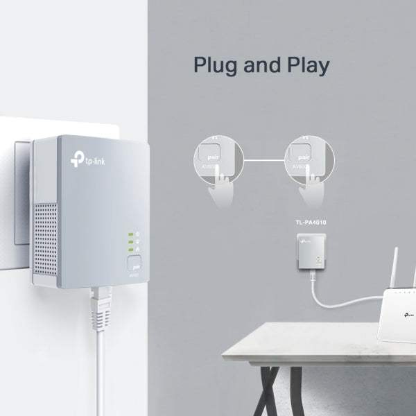TP-LINK TL-PA4010KIT AV600 POWERLINE ADAPTER STARTER KIT - ledmania.gr