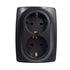 PRIME ΠΡΙΖΑ ΣΟΥΚΟ ΑΣΦΑΛΕΙΑΣ 2x2P+E 16A 250VAC IP20 MAT ΑΝΘΡΑΚΙ - ledmania.gr
