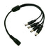 Feme Connector σε 4x Male Connector 5.5*2.1 GloboStar 77552 - ledmania.gr