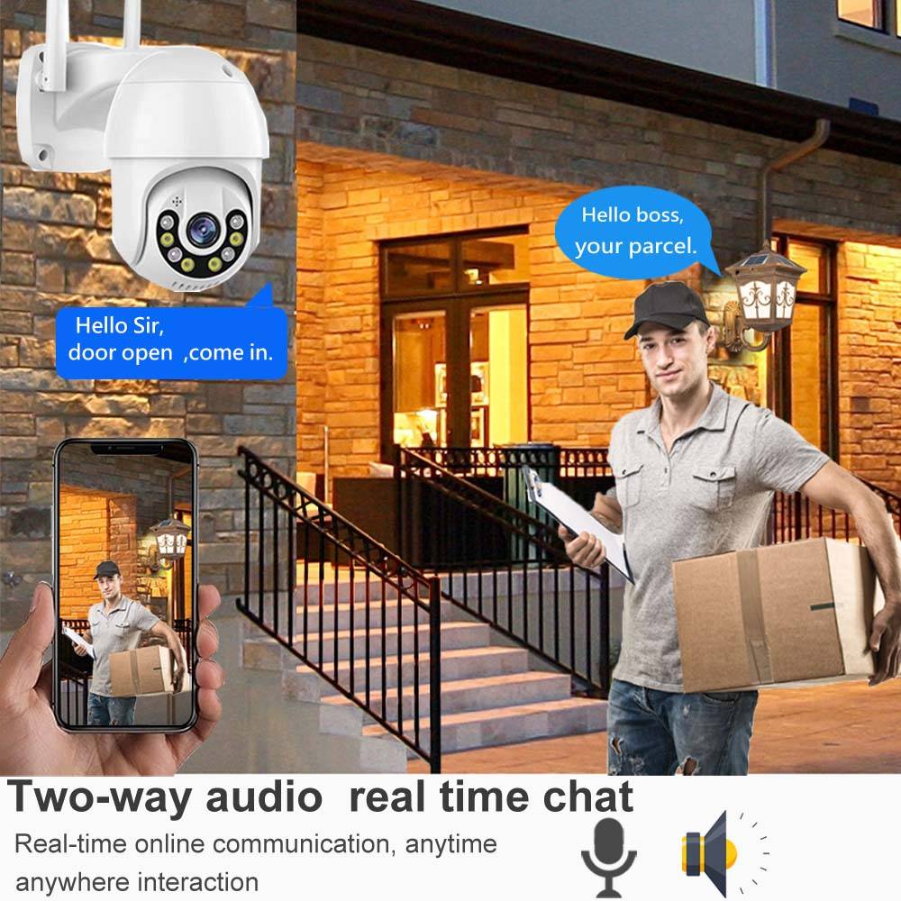 Full HD mini wifi κάμερα μεγάλης εμβέλειας Αυτόματη παρακολούθηση 1920*1080 Εξωτερική κάμερα PTZ iCsee-Τεμ.1 - ledmania.gr