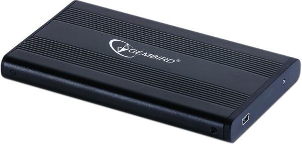 GEMBIRD EE2-U2S-5 Εξωτερικό κουτί USB 2.0 για 2,5 '' SATA σκληρούς δίσκους HDDs, υποδοχή mini-USB 5pin - ledmania.gr