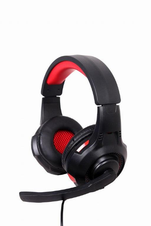 GEMBIRD GHS-U-5.1-01 SURROUND USB HEADSET WITH MICROPHONE BLACK/RED - ledmania.gr