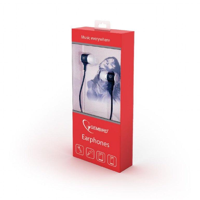 GEMBIRD MHS-EP-001 METAL EARPHONES WITH MICROPHONE BLACK - ledmania.gr