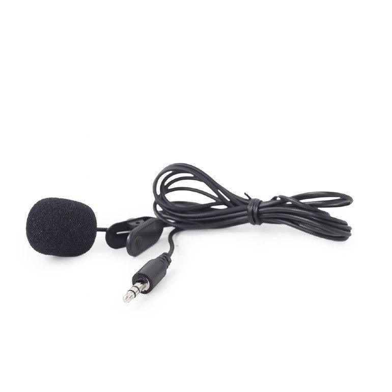GEMBIRD MIC-C-01 CLIP-ON 3.5 mm MICROPHONE BLACK - ledmania.gr