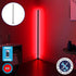 Μοντέρνο Minimal Επιδαπέδιο Μαύρο Φωτιστικό 150cm LED 24 Watt με Ασύρματο Χειριστήριο RF & Dimmer Κόκκινο GloboStar ALIEN Design GLOBO-150-4 - ledmania.gr