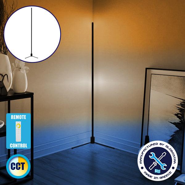 Μοντέρνο Minimal Επιδαπέδιο Μαύρο Φωτιστικό 250cm LED 40 Watt με Ασύρματο Χειριστήριο Αφής 2.4G RF & Dimmer CCT - Ψυχρό - Ημέρας - Θερμό GloboStar ALIEN Design GLOBO-250-10 - ledmania.gr