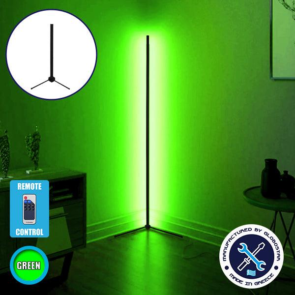 Μοντέρνο Minimal Επιτραπέζιο Μαύρο Φωτιστικό 50cm LED 8 Watt με Ασύρματο Χειριστήριο RF & Dimmer Πράσινο GloboStar ALIEN Design GLOBO-50-5 - ledmania.gr