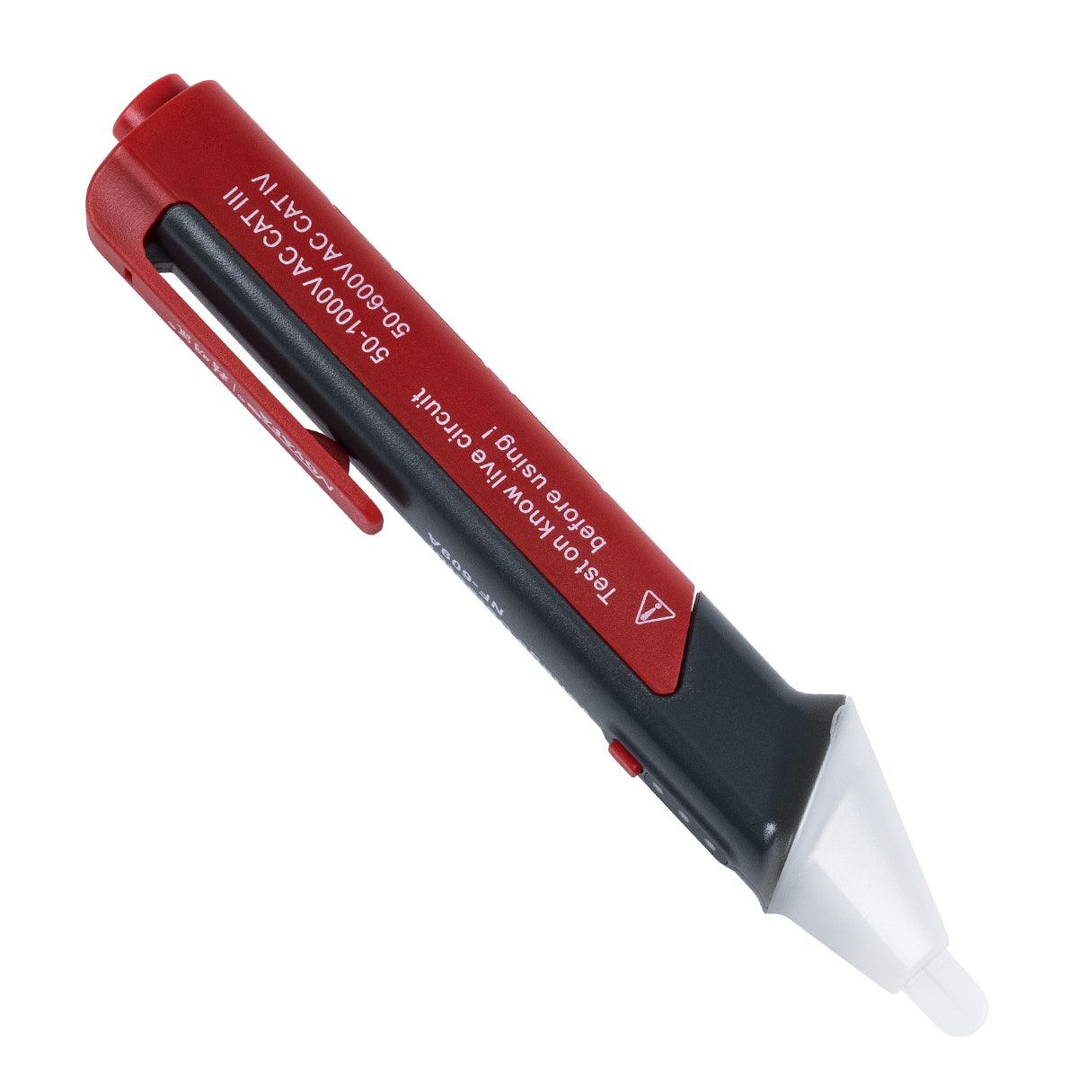 GloboStar 79991 Επαγγελματικός Ανιχνευτής Τάσης ΑC - Voltage Detector Χωρίς Επαφή 50-1000V με Φακό LED - Ένδειξη LED - Ένδειξη Ισχύος Σήματος - Εργαλείο Ηλεκτρολόγου - ledmania.gr