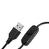 GloboStar® 00816 Μοντέρνο Minimal Επιτραπέζιο Φωτιστικό Μεταλλικό Μονόφωτο LED 12W DC 5V με Projector LENS Ειδικού Εφέ & Καλώδιο Τροφοδοσίας USB Rotation Head 180° RAINBOW GREEN - ledmania.gr