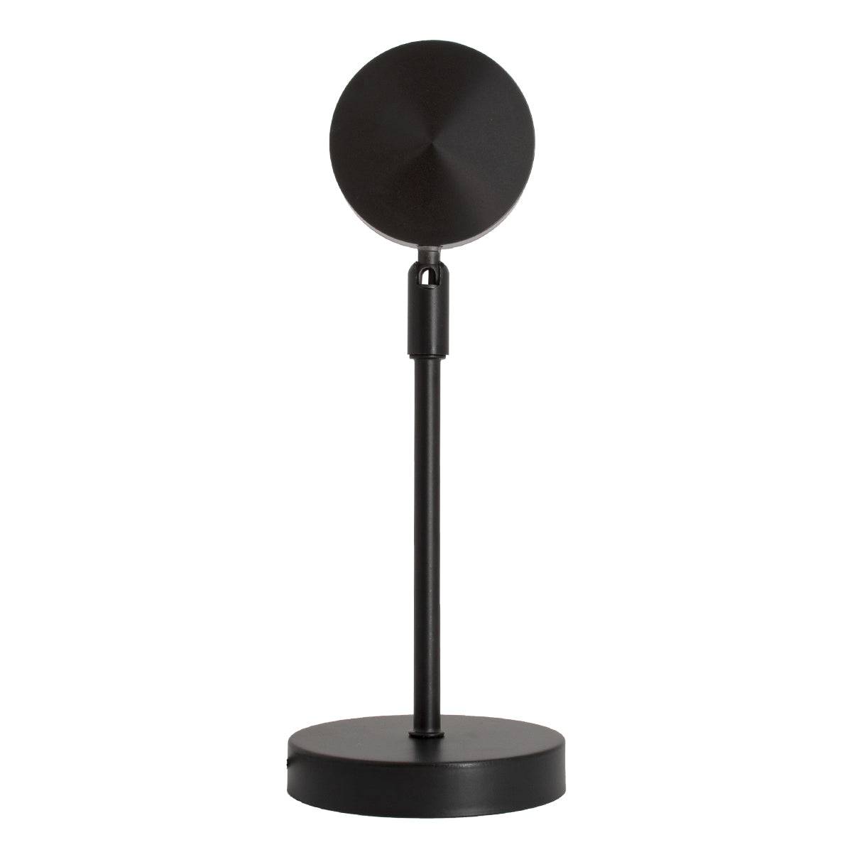 GloboStar® 00816 Μοντέρνο Minimal Επιτραπέζιο Φωτιστικό Μεταλλικό Μονόφωτο LED 12W DC 5V με Projector LENS Ειδικού Εφέ & Καλώδιο Τροφοδοσίας USB Rotation Head 180° RAINBOW GREEN - ledmania.gr