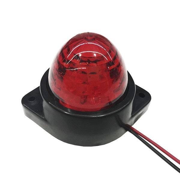 GloboStar® 115405 Πλευρικά Φώτα Όγκου Φορτηγών BULLET LED 6 SMD DC 24V Αδιάβροχο IP66 Κόκκινο - ledmania.gr