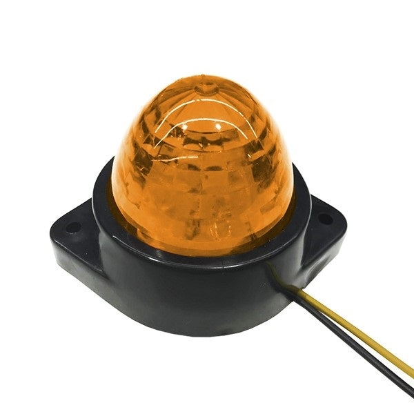 GloboStar® 115408 Πλευρικά Φώτα Όγκου Φορτηγών BULLET LED 6 SMD DC 24V Αδιάβροχο IP66 Πορτοκαλί - ledmania.gr