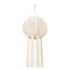 GloboStar® 36214 EGYPT Καπέλο Φωτιστικού Boho - Μακραμέ Πλεκτό Χειροποίητο Μπεζ Υφασμάτινο με Σχοινί Φ30 x Υ75cm - ledmania.gr
