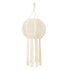 GloboStar® 36214 EGYPT Καπέλο Φωτιστικού Boho - Μακραμέ Πλεκτό Χειροποίητο Μπεζ Υφασμάτινο με Σχοινί Φ30 x Υ75cm - ledmania.gr