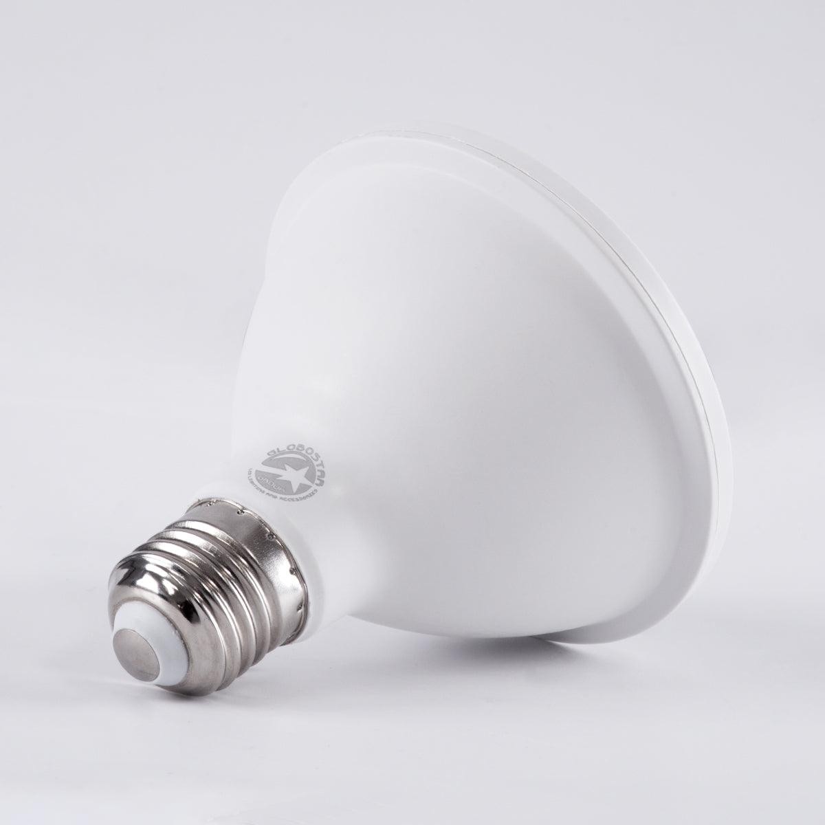 GloboStar® 60084 Λάμπα LED E27 PAR30 12W 1392lm 36° AC 220-240V IP20 Φ9.5 x Υ9.5cm Ψυχρό Λευκό 6000K - 3 Years Warranty - ledmania.gr