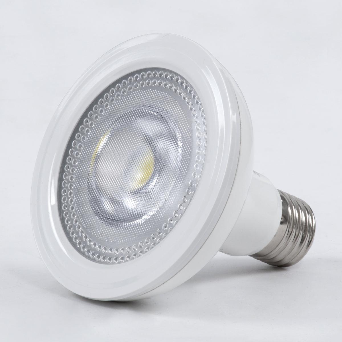 GloboStar® 60093 Λάμπα LED E27 PAR30 Σποτ 15W 1500lm 12° AC 220-240V IP20 Φ9.5 x Υ9.5cm Ψυχρό Λευκό 6000K Dimmable - 3 Years Warranty - ledmania.gr