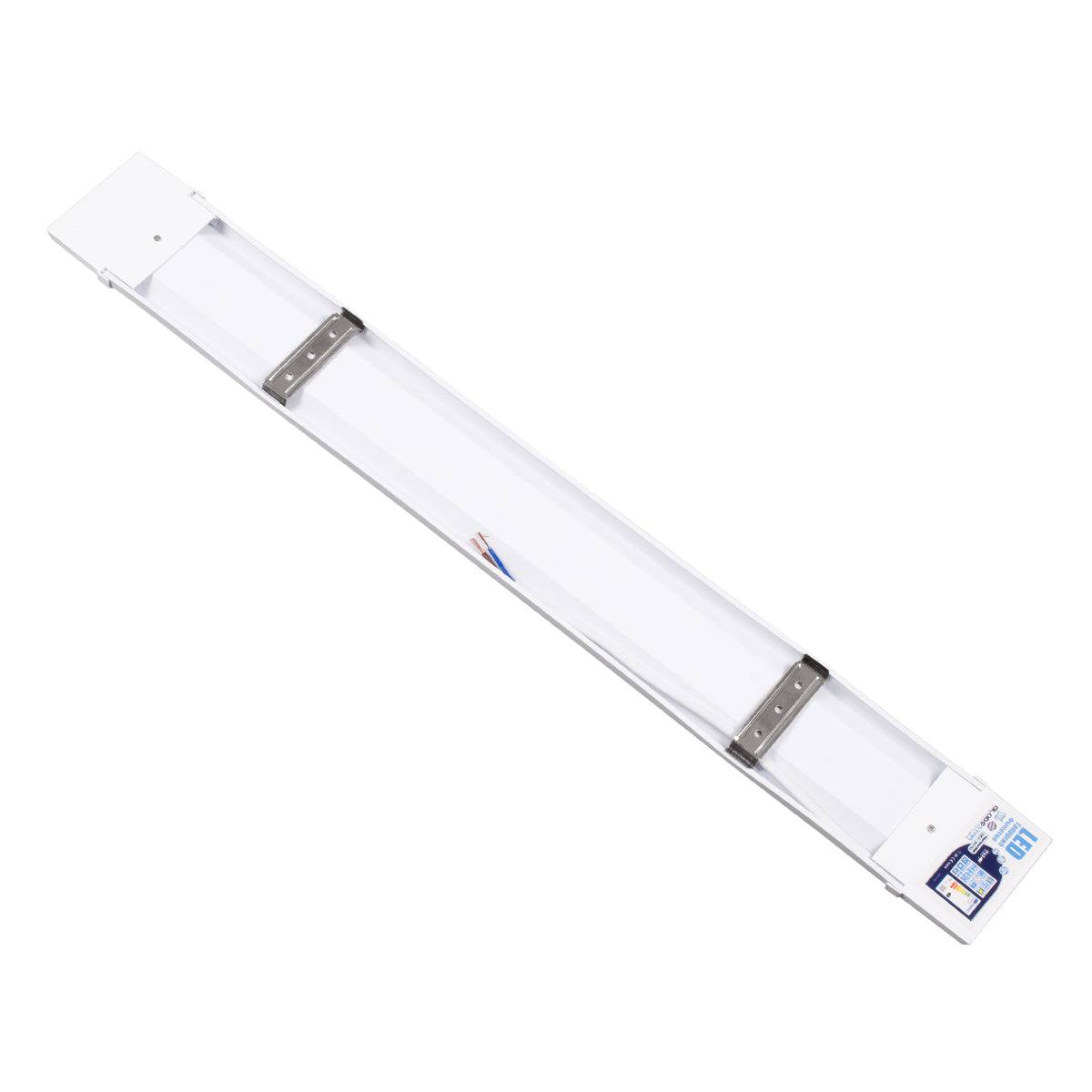 GloboStar® 60157 LED Γραμμικό Βιομηχανικό Φωτιστικό Tri-Proof 60cm 20W 1808lm 120° AC 220-240V Αδιάβροχο IP65 Μ60 x Π7.5 x Υ2.5cm Θερμό Λευκό 2700K - ledmania.gr