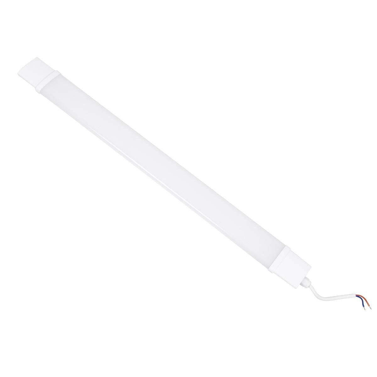 GloboStar® 60163 LED Γραμμικό Βιομηχανικό Φωτιστικό Tri-Proof 60cm 18W 1936lm 120° AC 220-240V Αδιάβροχο IP65 Μ60 x Π6 x Υ4cm Θερμό Λευκό 2700K - 3 Years Warranty - ledmania.gr
