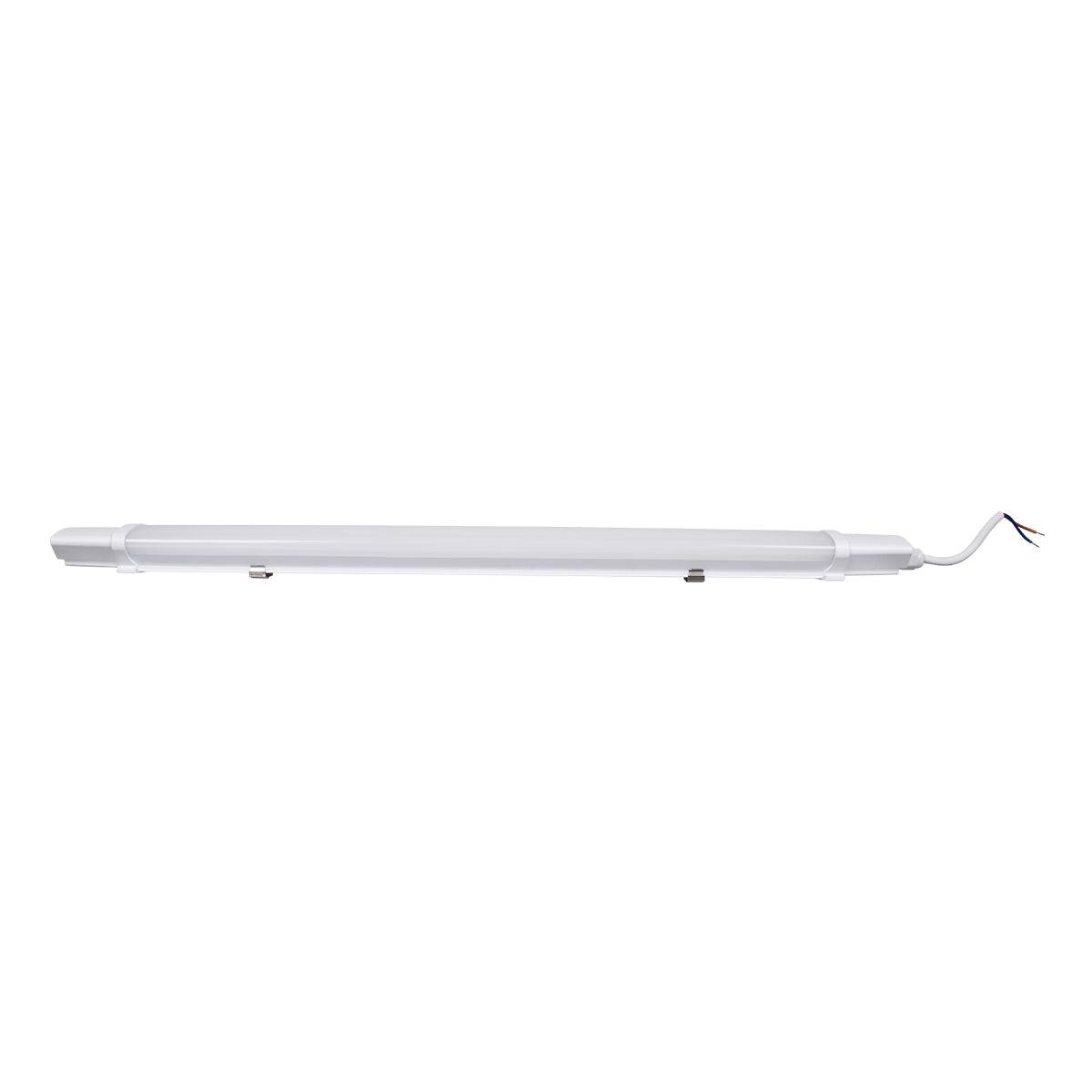 GloboStar® 60163 LED Γραμμικό Βιομηχανικό Φωτιστικό Tri-Proof 60cm 18W 1936lm 120° AC 220-240V Αδιάβροχο IP65 Μ60 x Π6 x Υ4cm Θερμό Λευκό 2700K - 3 Years Warranty - ledmania.gr